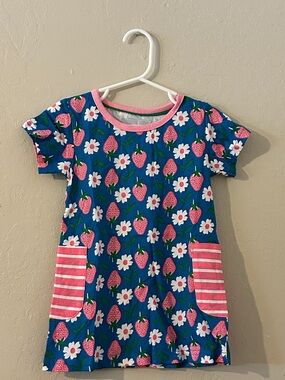 Floral Strawberry Print Dress